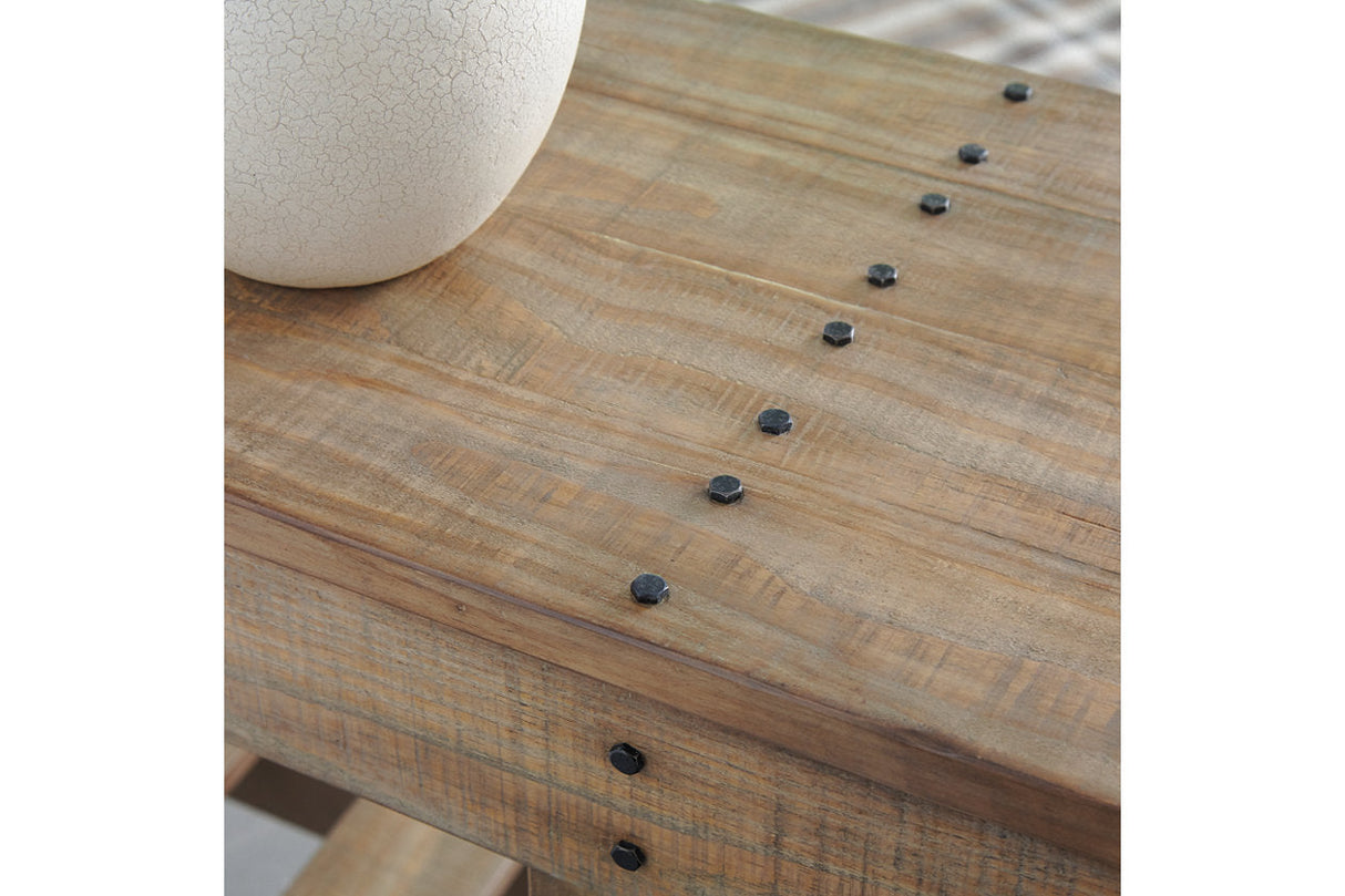 Susandeer Brown Sofa/Console Table by ASHLEY FURNITURE at Eve Furniture