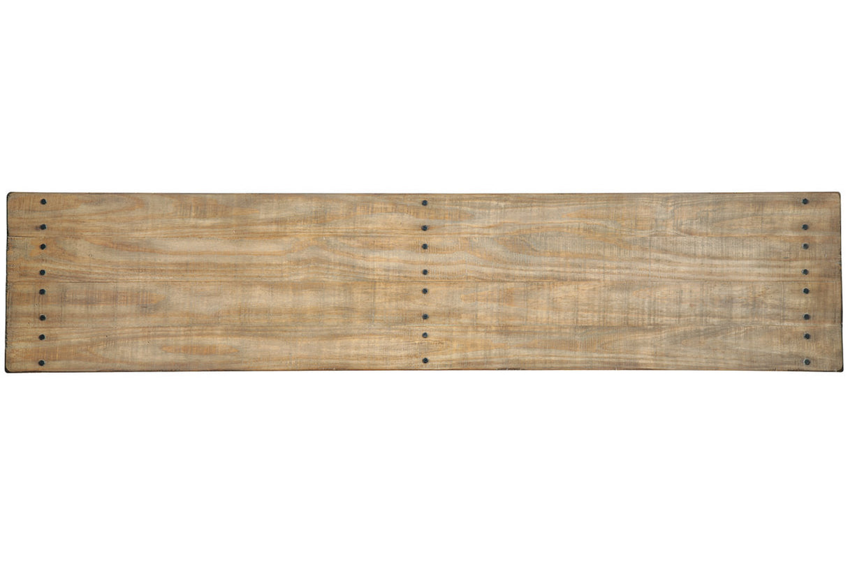 Susandeer Brown Sofa/Console Table by ASHLEY FURNITURE at Eve Furniture