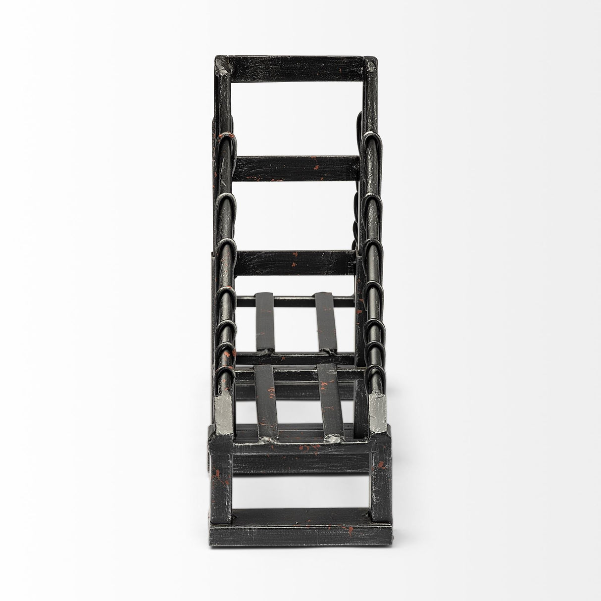 Suspension Set of 2 19L x 4W Brown Wrought Iron Suspension Bridge Bookends by Mercana at Eve Furniture