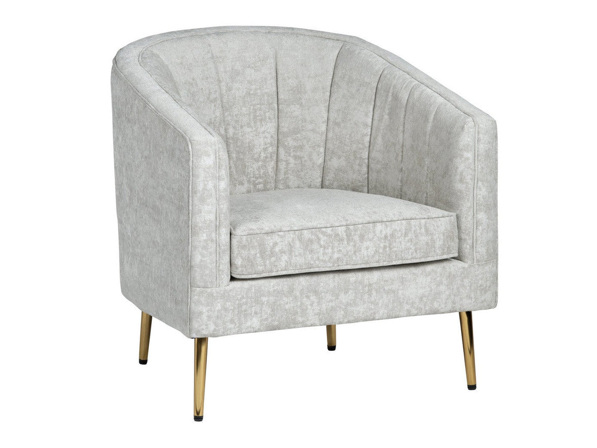 Sutton Beige/Gold Accent Chair by Crestview at Eve Furniture