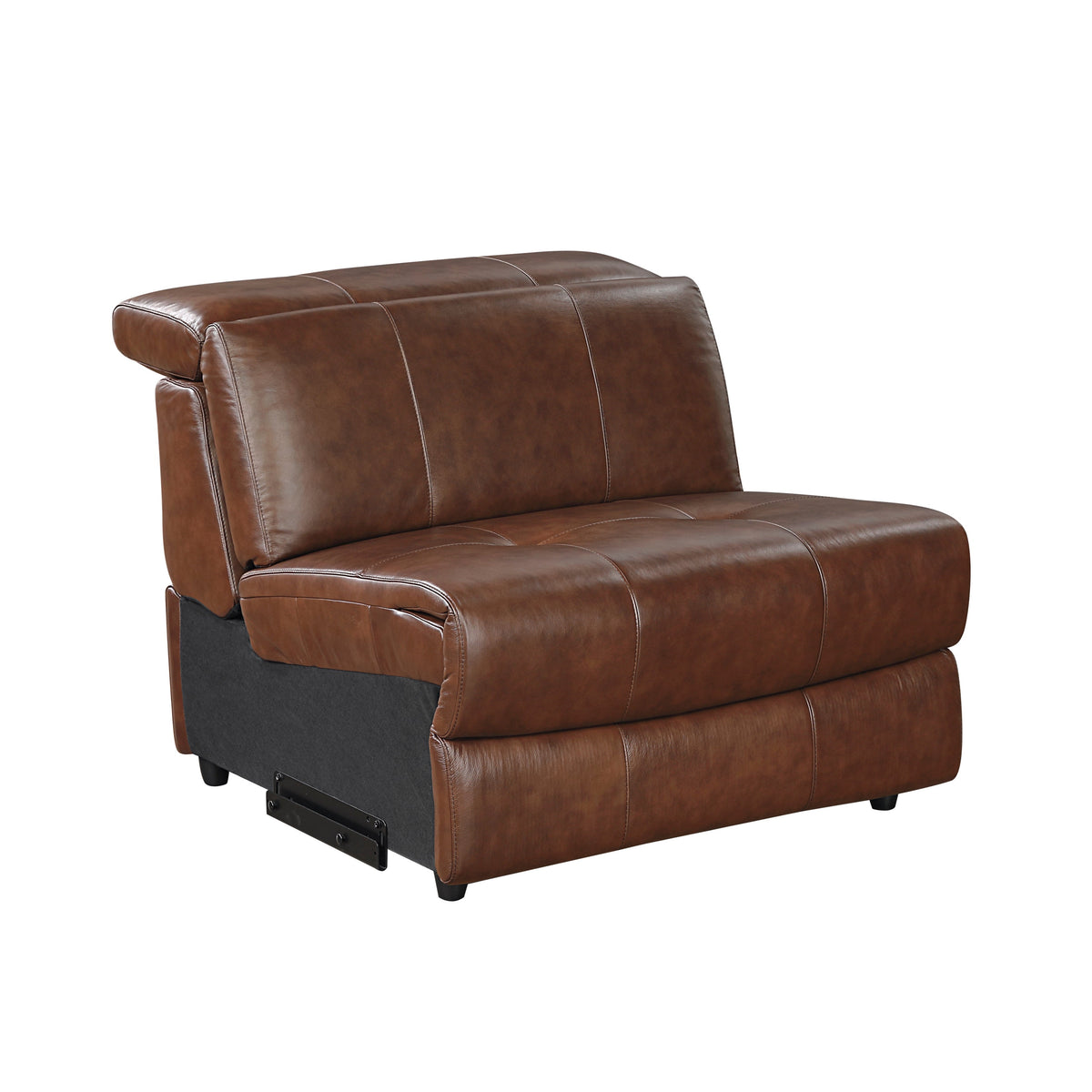 Sutton Brown 7-Piece Modular Power Reclining Sectional with Power Headrests and Charging Ports by Homelegance at Eve Furniture