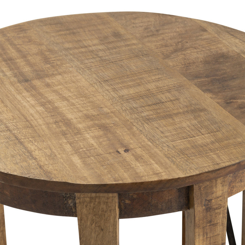 Sutton Brown/Black Creek End Table by Crestview at Eve Furniture