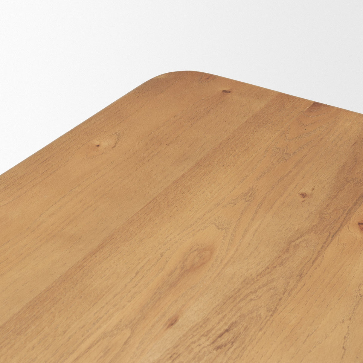 Suvan Light Brown Rectangular Oak Wood Dining Table by Mercana at Eve Furniture
