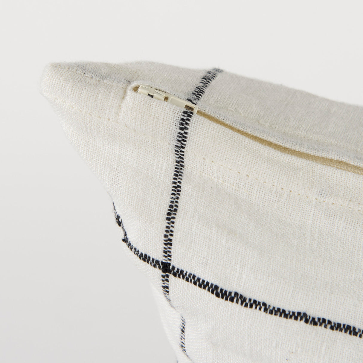 Suzanne White/Black Square Pattern Decorative Pillow Cover by Mercana at Eve Furniture
