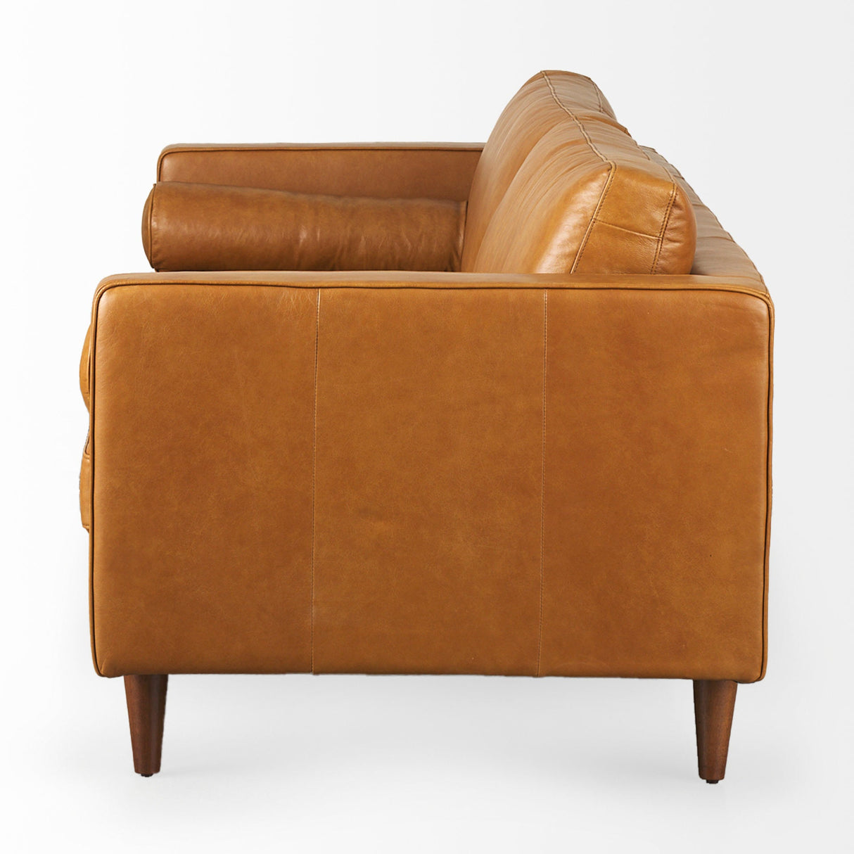 Svend Tan Leather Sofa by Mercana at Eve Furniture