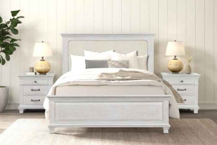 Swanley Weathered Gray 4-Piece Queen Bedroom Set by Furniture of America at Eve Furniture