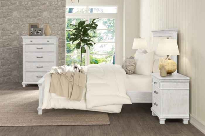 Swanley Weathered Gray 4-Piece Queen Bedroom Set by Furniture of America at Eve Furniture