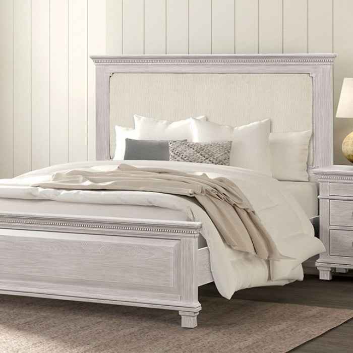 Swanley Weathered Gray 4-Piece Queen Bedroom Set by Furniture of America at Eve Furniture