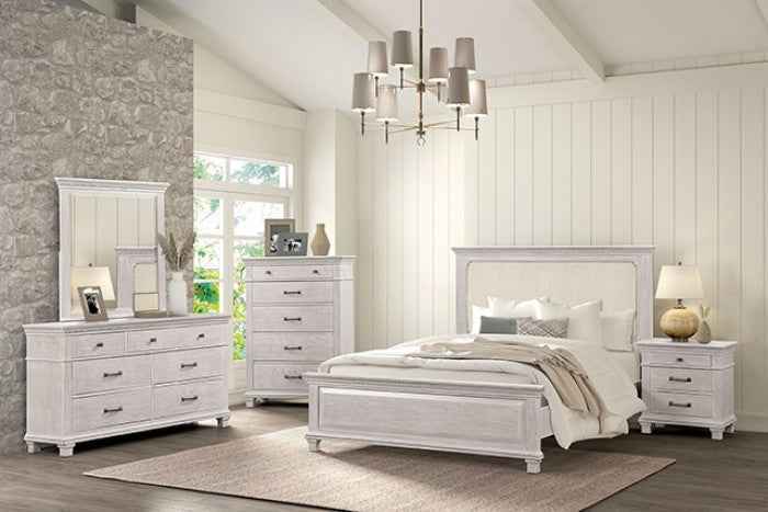 Swanley Weathered Gray 4-Piece Queen Bedroom Set by Furniture of America at Eve Furniture