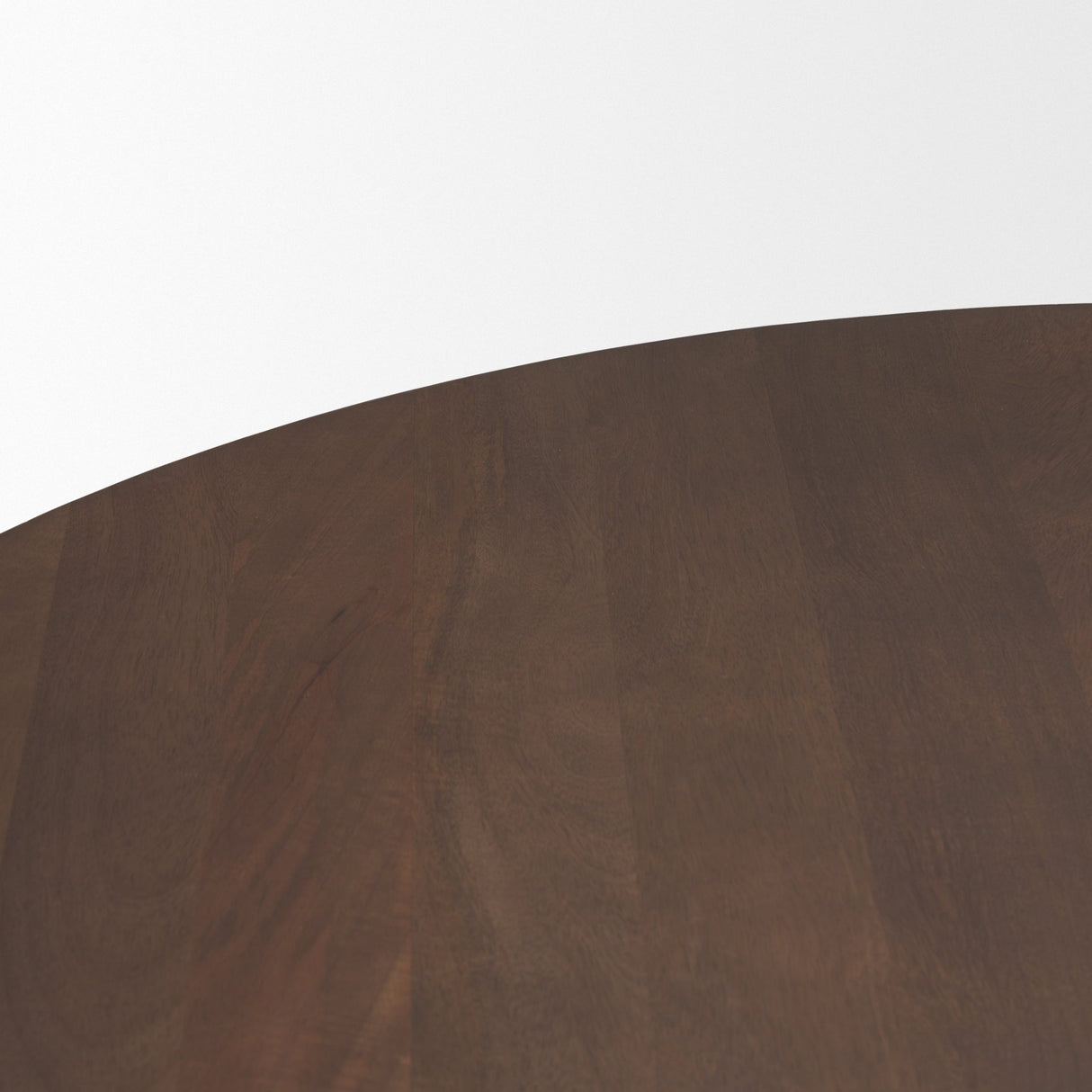 Swanson Dark Brown Wood Round Pedestal Dining Table by Mercana at Eve Furniture
