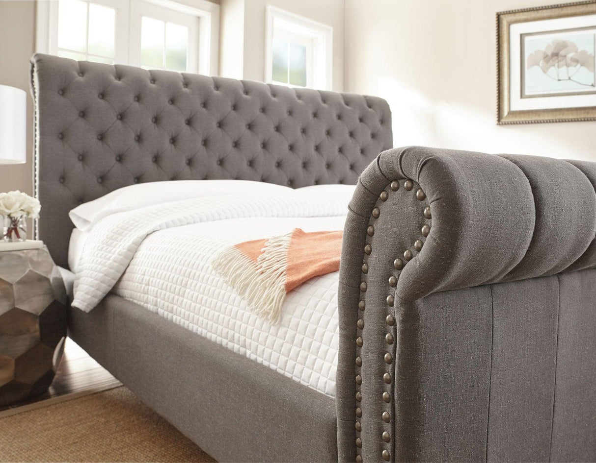 Swanson King Bed, Gray by Steve Silver at Eve Furniture