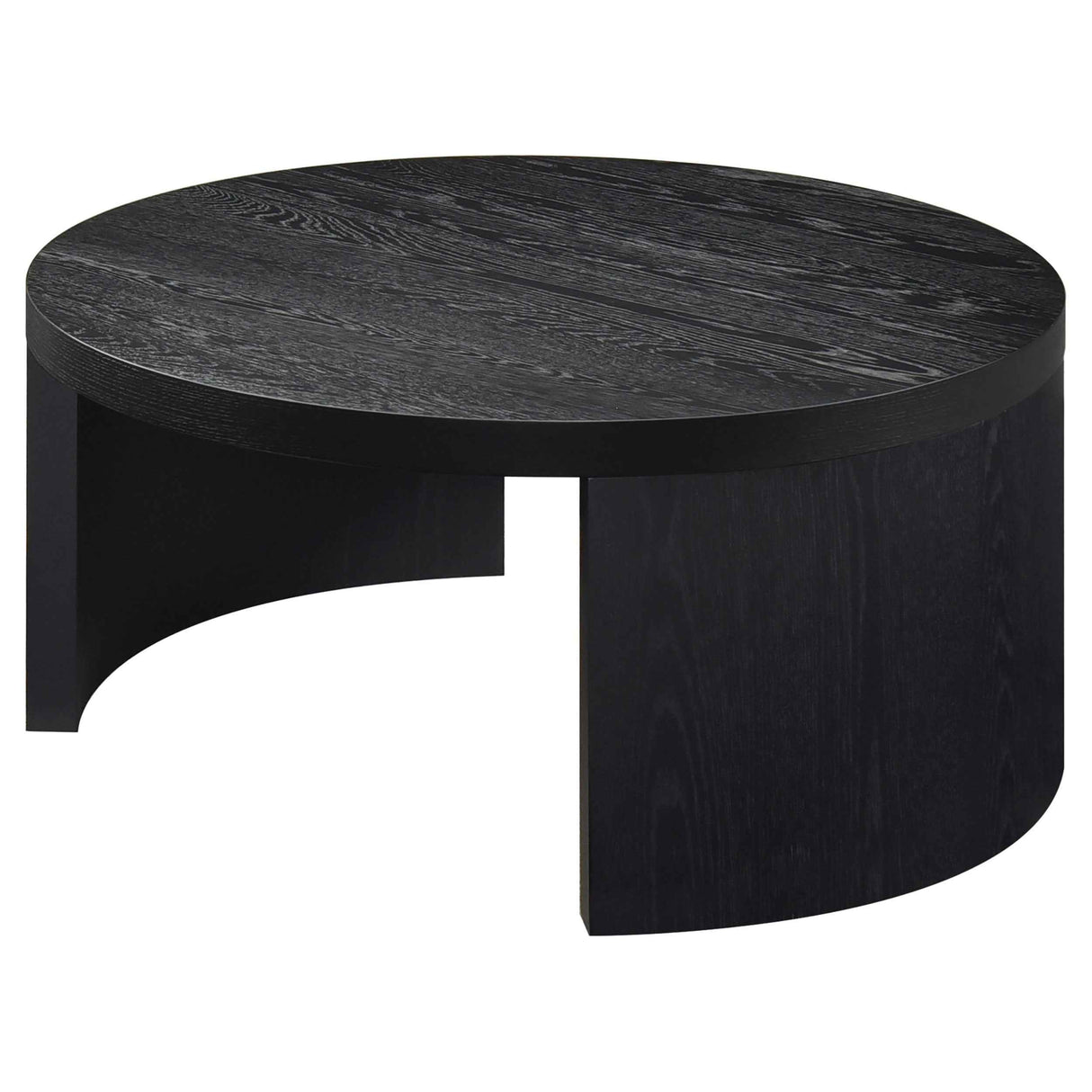 Sweeney Black 39-inch Round Wood Occasional Cocktail Coffee Table by Coaster at Eve Furniture