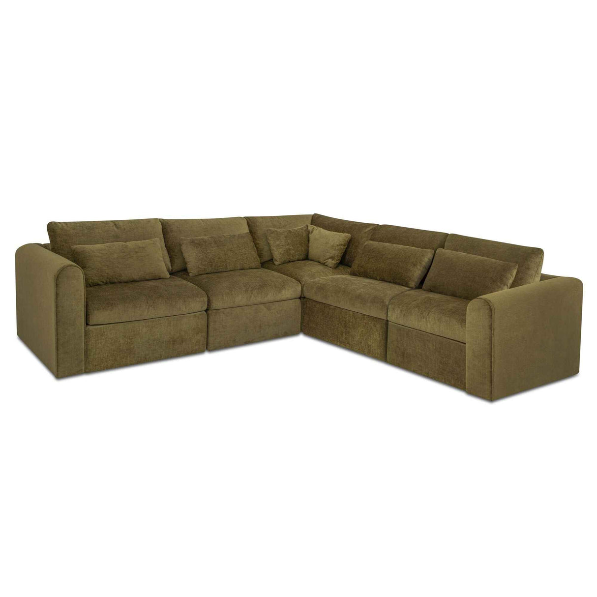 Swift Dark Green Classic L Modular Sectional by Moe's Home at Eve Furniture