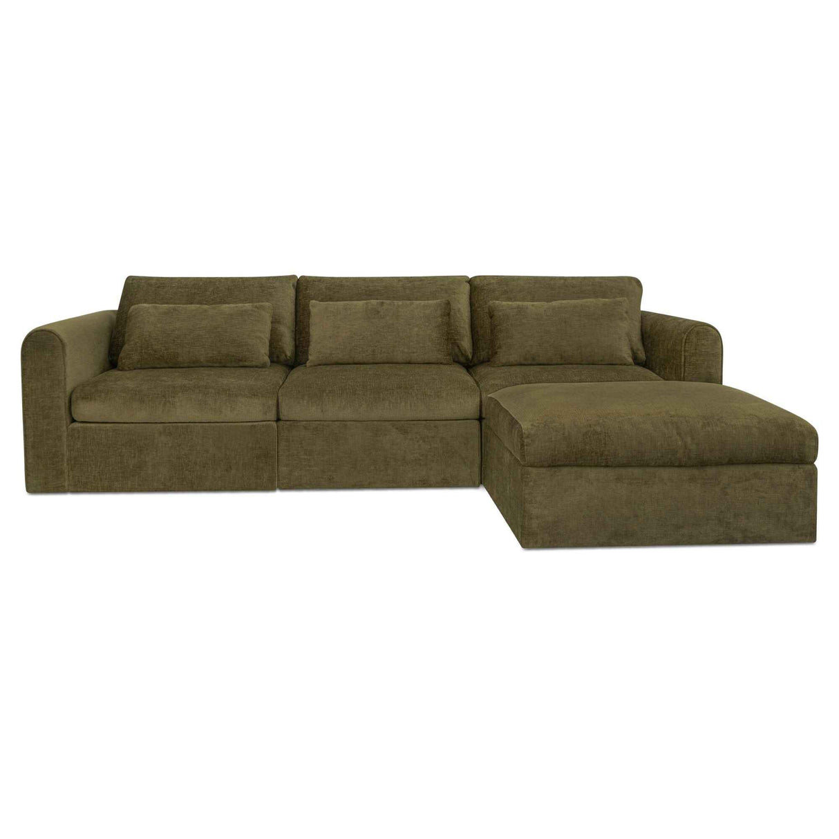 Swift Dark Green Lounge Modular Sectional by Moe's Home at Eve Furniture