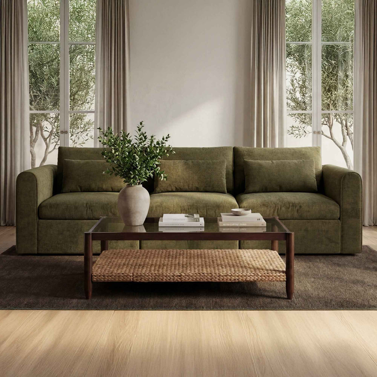 Swift Dark Green Modular Sofa