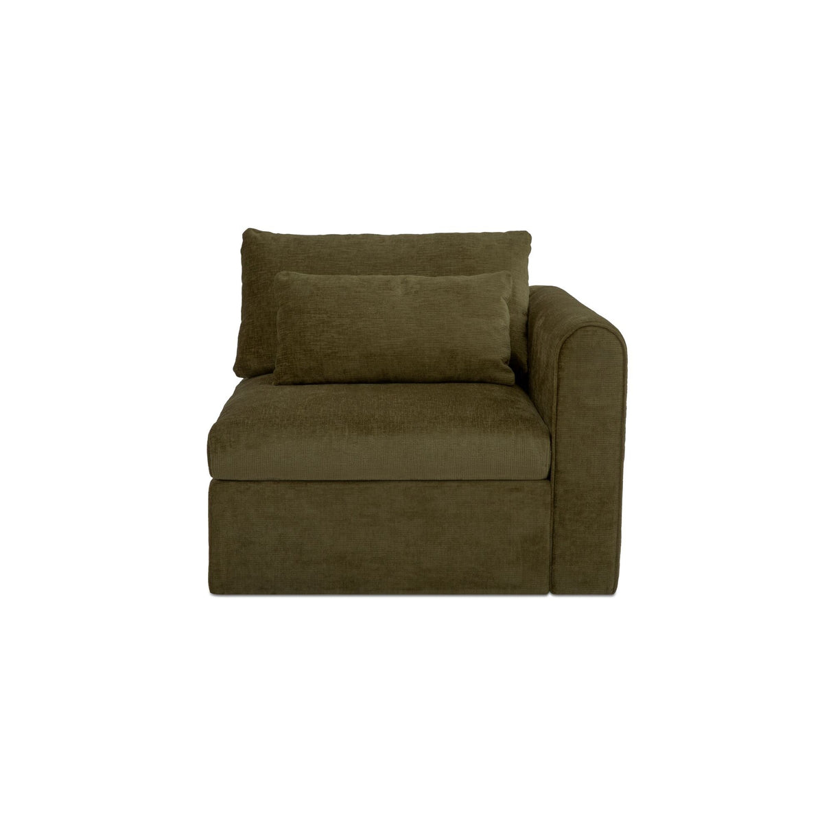 Swift Dark Green Right Arm Facing Chair by MOES at Eve Furniture