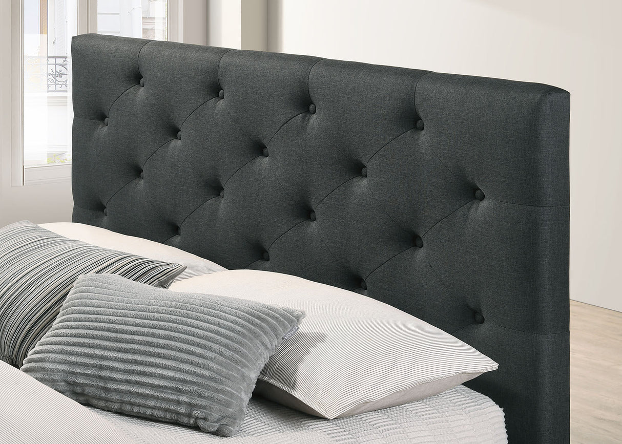 Sybella Dark Gray King Bed by Furniture of America at Eve Furniture