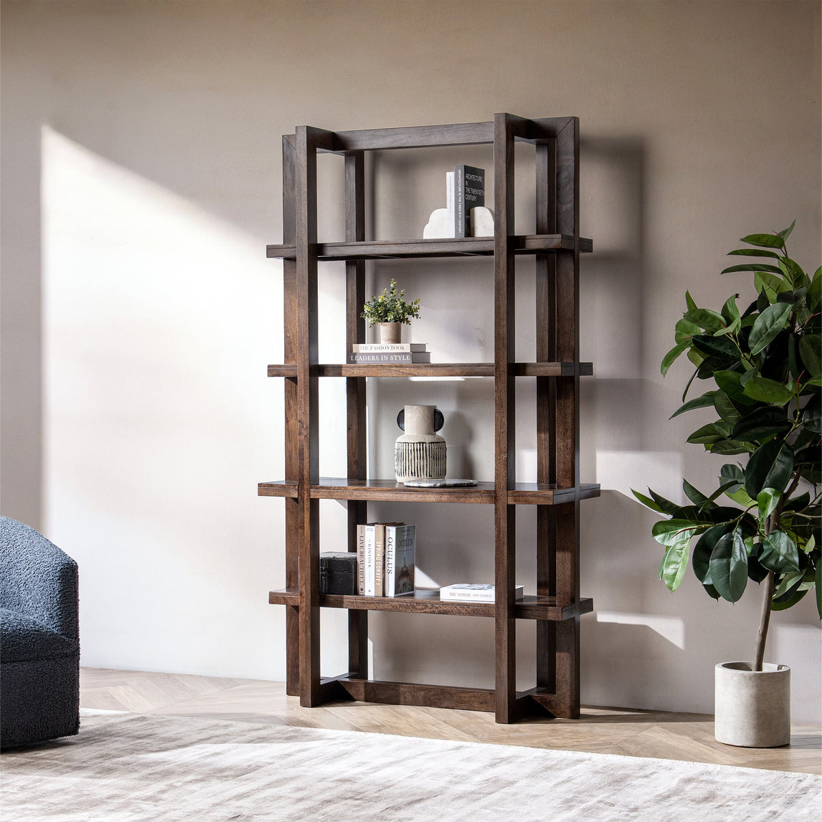 Sydney Bookshelf Bark Brown by Classic Home at Eve Furniture