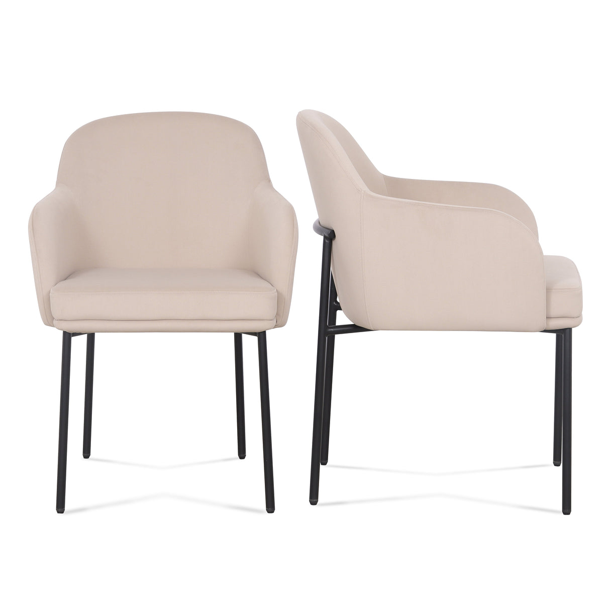 Sydney Performance Velvet Armchair - Set of 2 by TOV Furniture at Eve Furniture