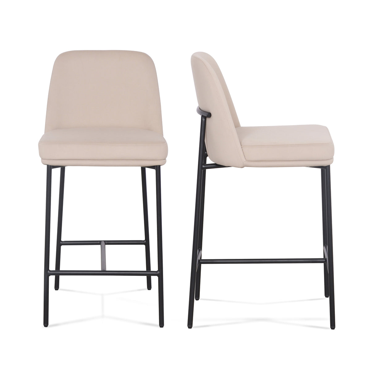 Sydney Performance Velvet Counter Stool Set of 2 by TOV Furniture at Eve Furniture