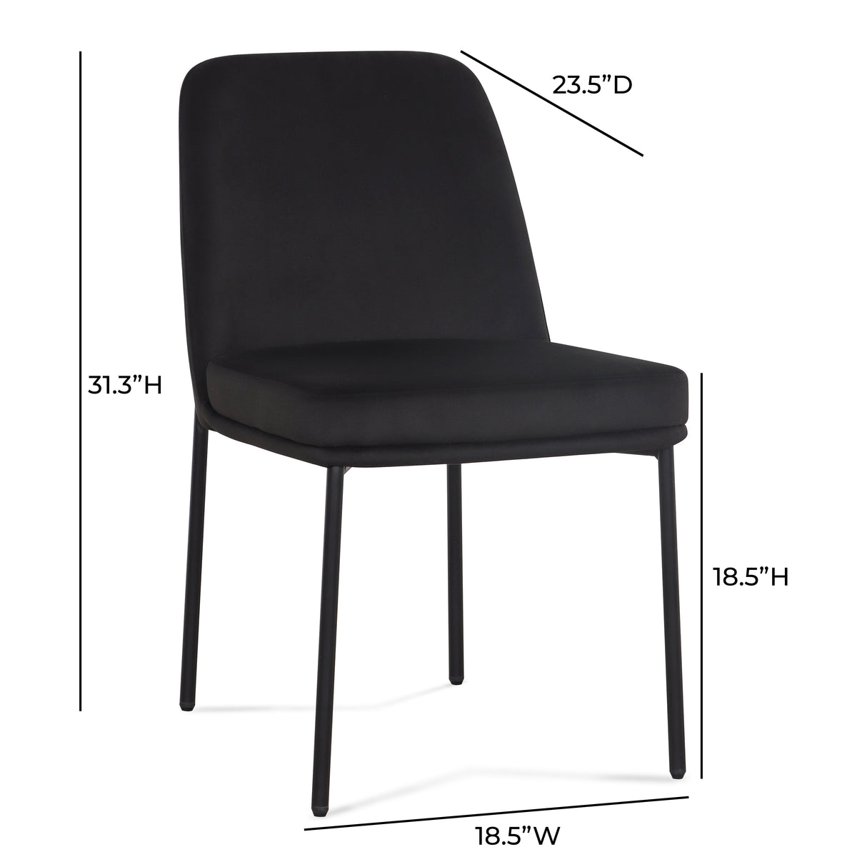 Sydney Performance Velvet Dining Chair - Set of 2 by TOV Furniture at Eve Furniture