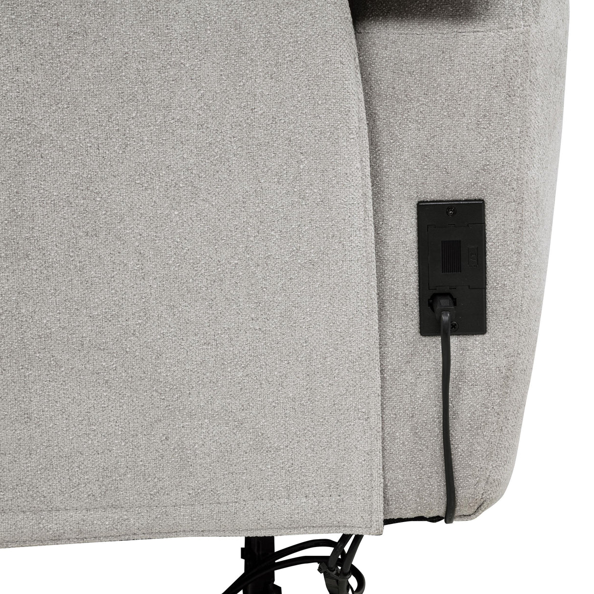 Sylmar Chenille Upholstered Power Reclining Sofa Dove Grey by Coaster at Eve Furniture