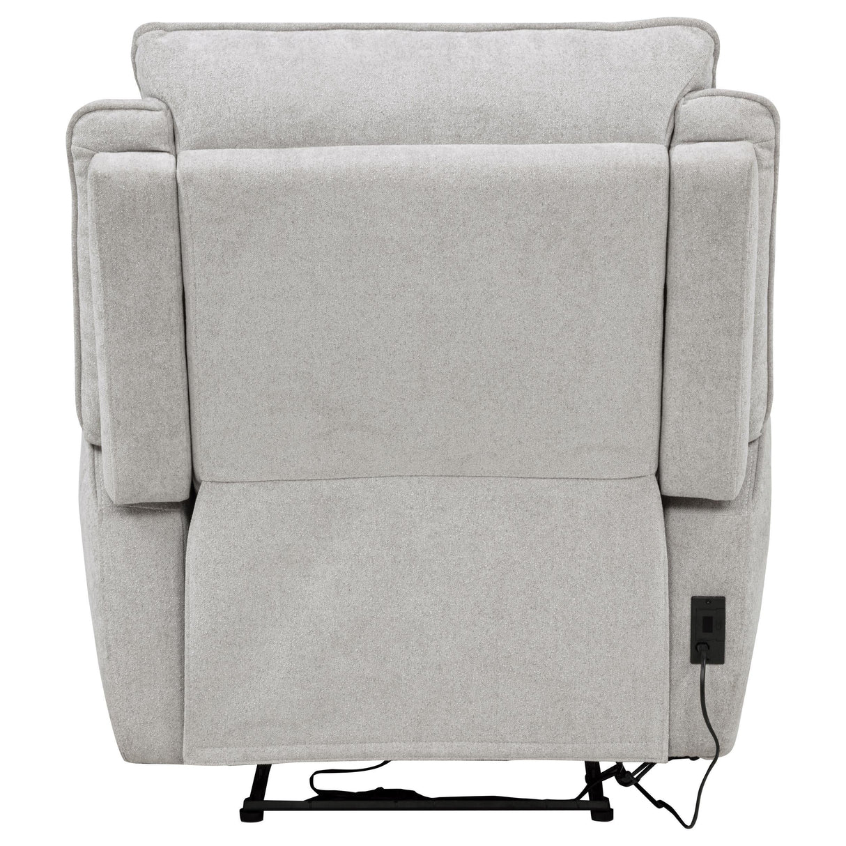 Sylmar Dove Gray Chenille Upholstered Power Recliner by Coaster at Eve Furniture