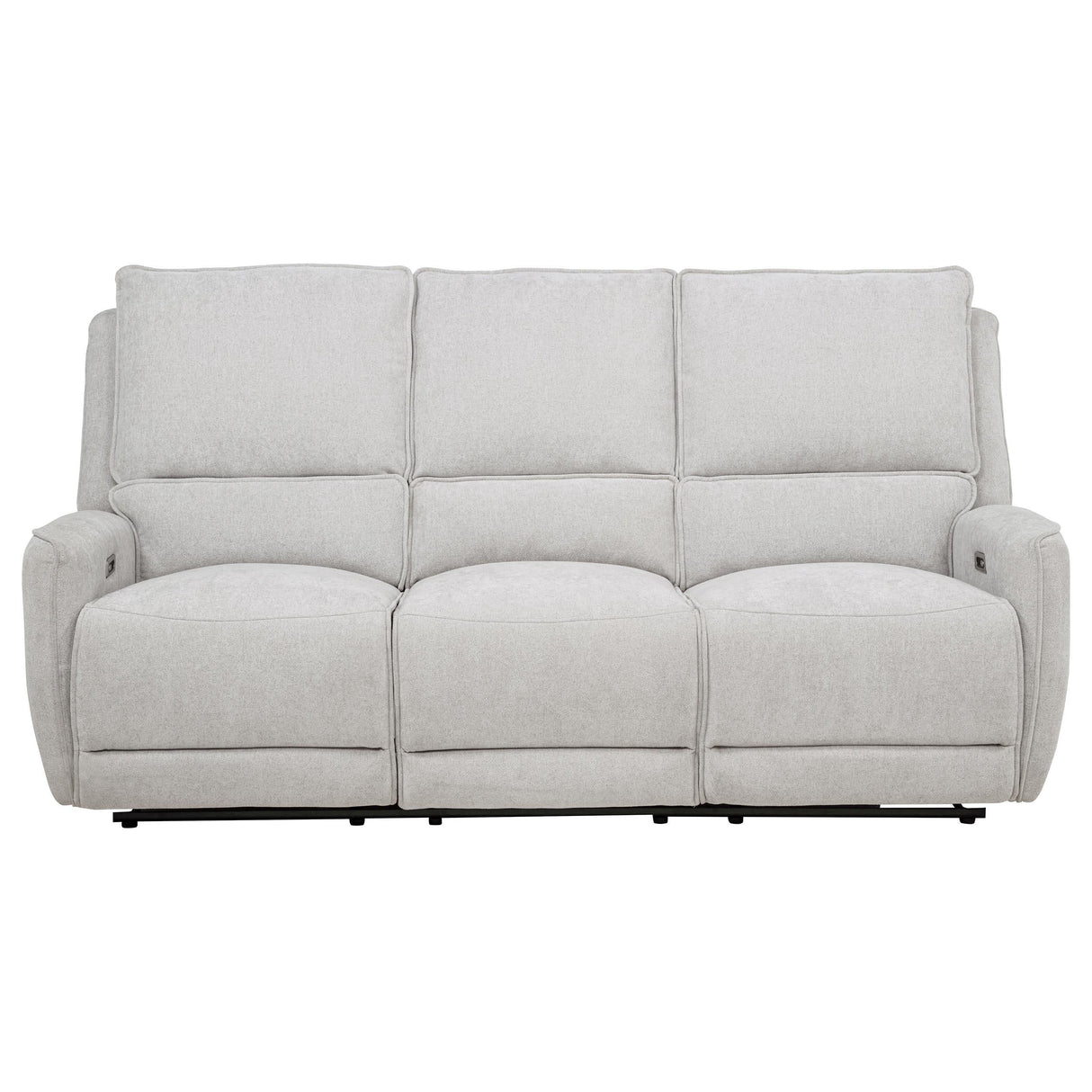 Sylmar Chenille Upholstered Power Reclining Sofa Dove Grey by Coaster at Eve Furniture