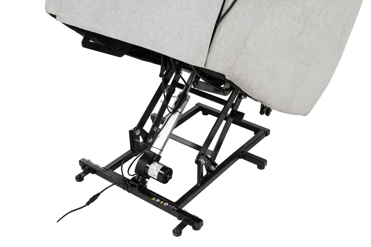 Sylmar Gray Chenille Upholstered Dual Power Lift Recliner by Coaster at Eve Furniture