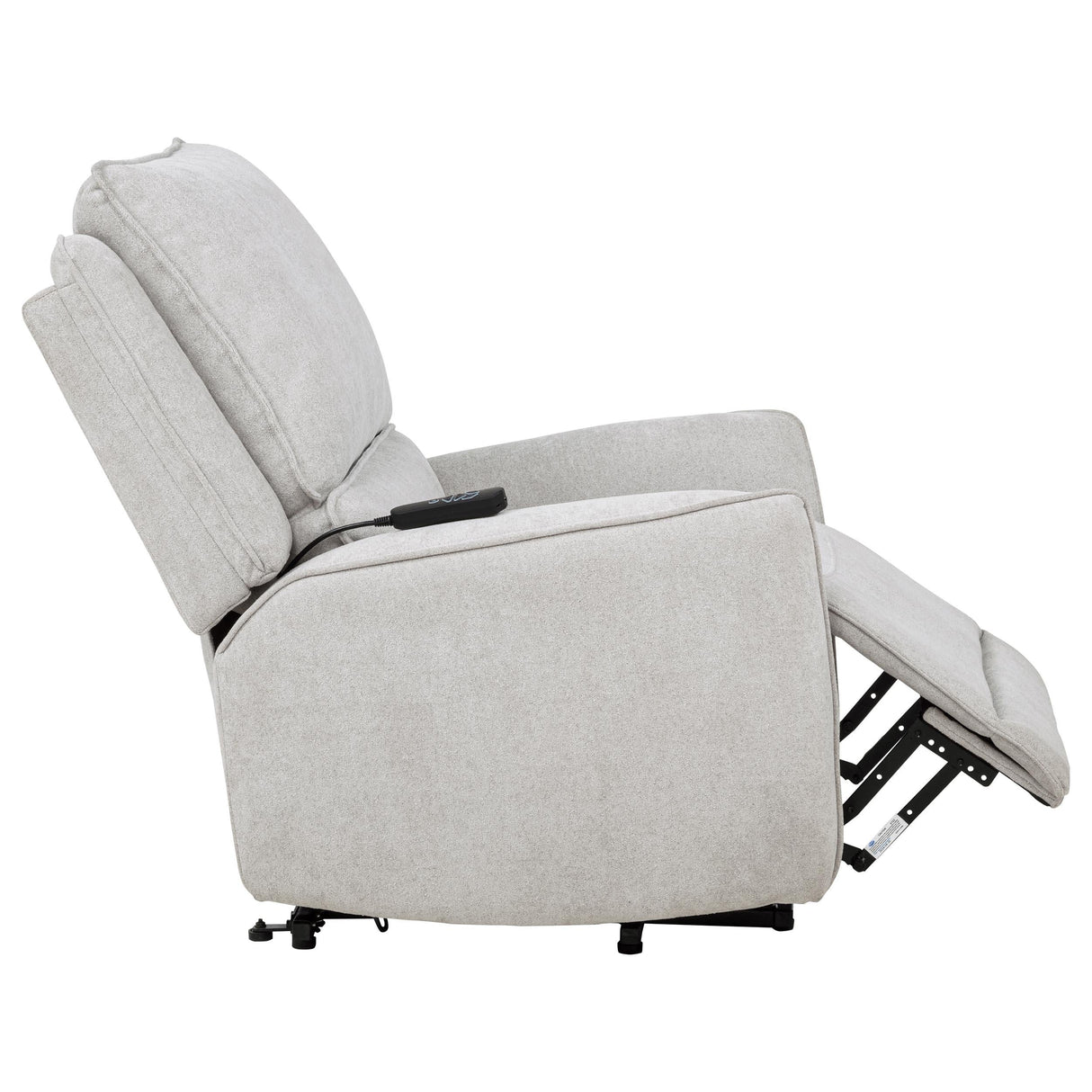 Sylmar Gray Chenille Upholstered Dual Power Lift Recliner by Coaster at Eve Furniture