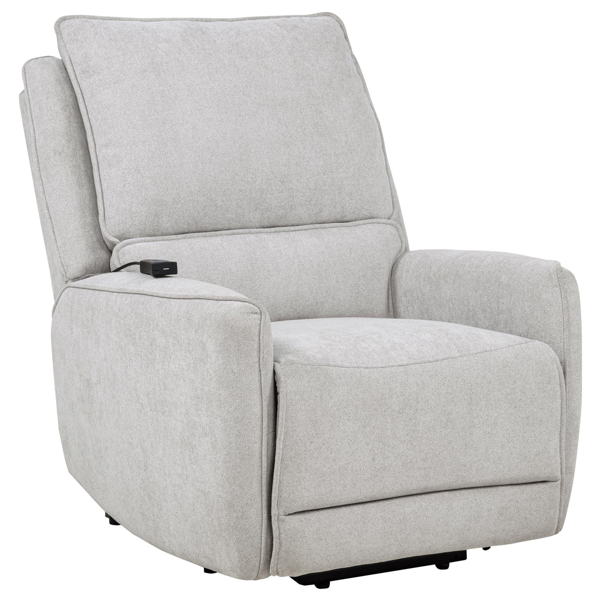 Sylmar Gray Chenille Upholstered Dual Power Lift Recliner by Coaster at Eve Furniture