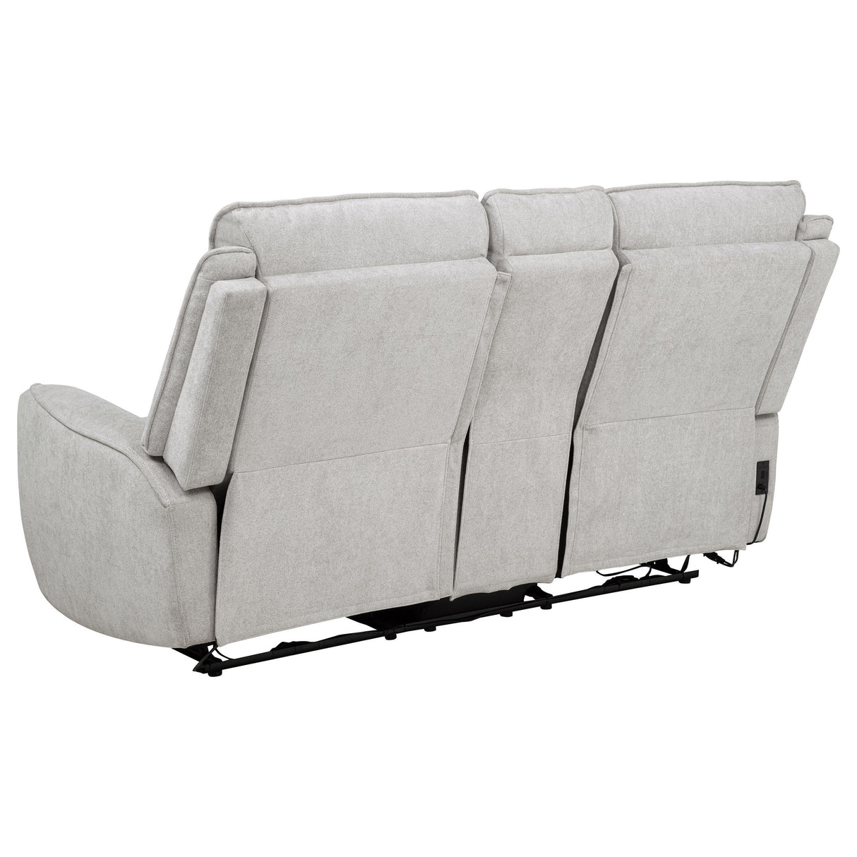 Sylmar Gray Chenille Upholstered Power Reclining Loveseat by Coaster at Eve Furniture