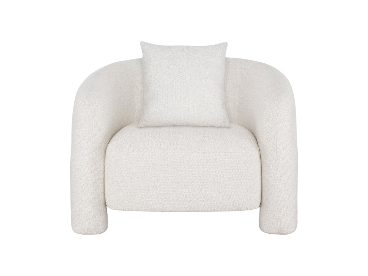 Sylvia Accent Chair in Angora by Manhattan Comfort at Eve Furniture
