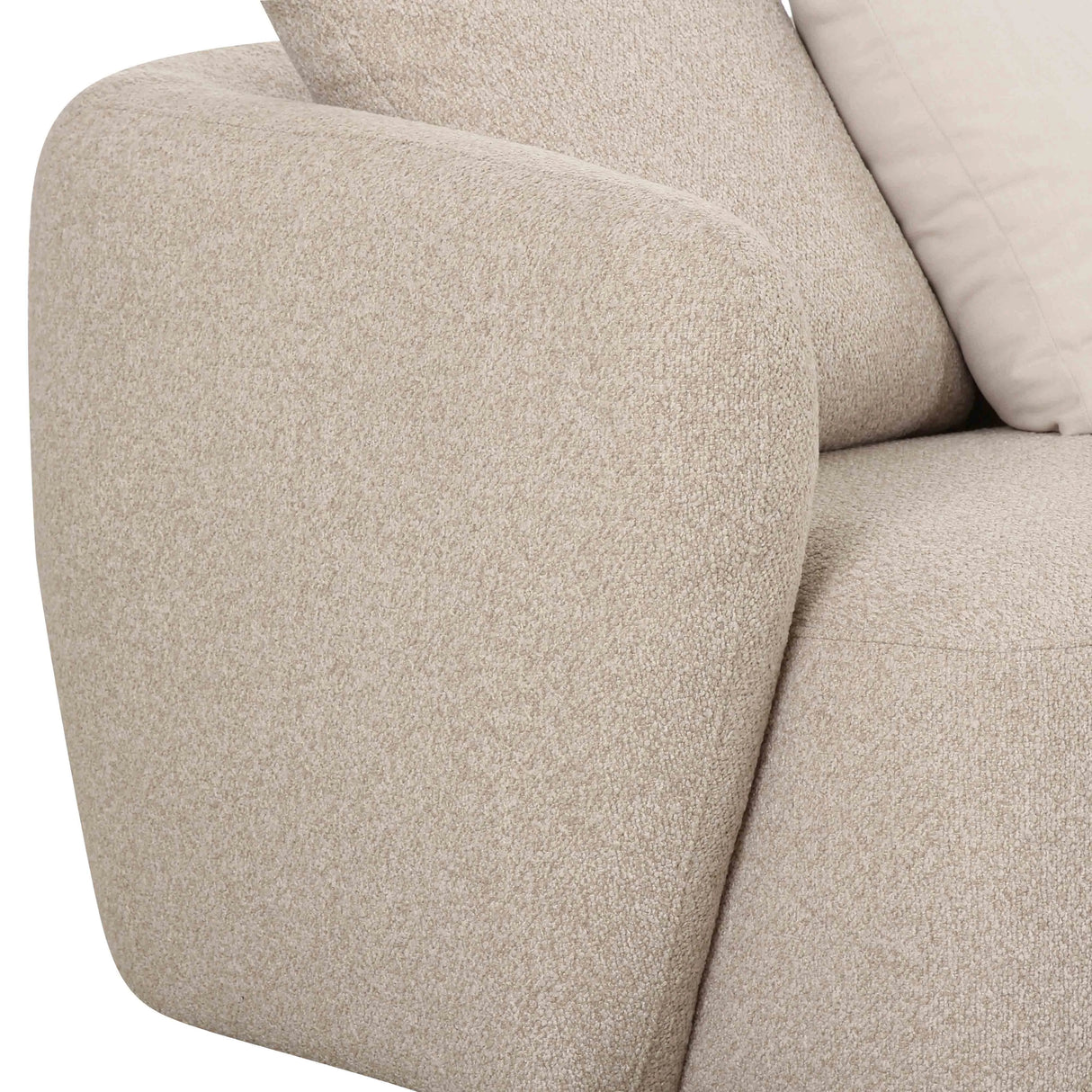 Sylvie Cream Boucle 4-Piece Chaise Sectional by TOV Furniture at Eve Furniture