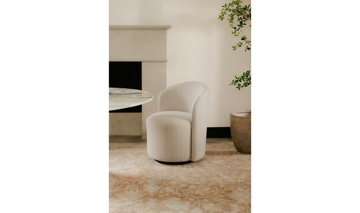 Sylvie Outdoor Swivel Dining Chair Cream by Moe's Home at Eve Furniture