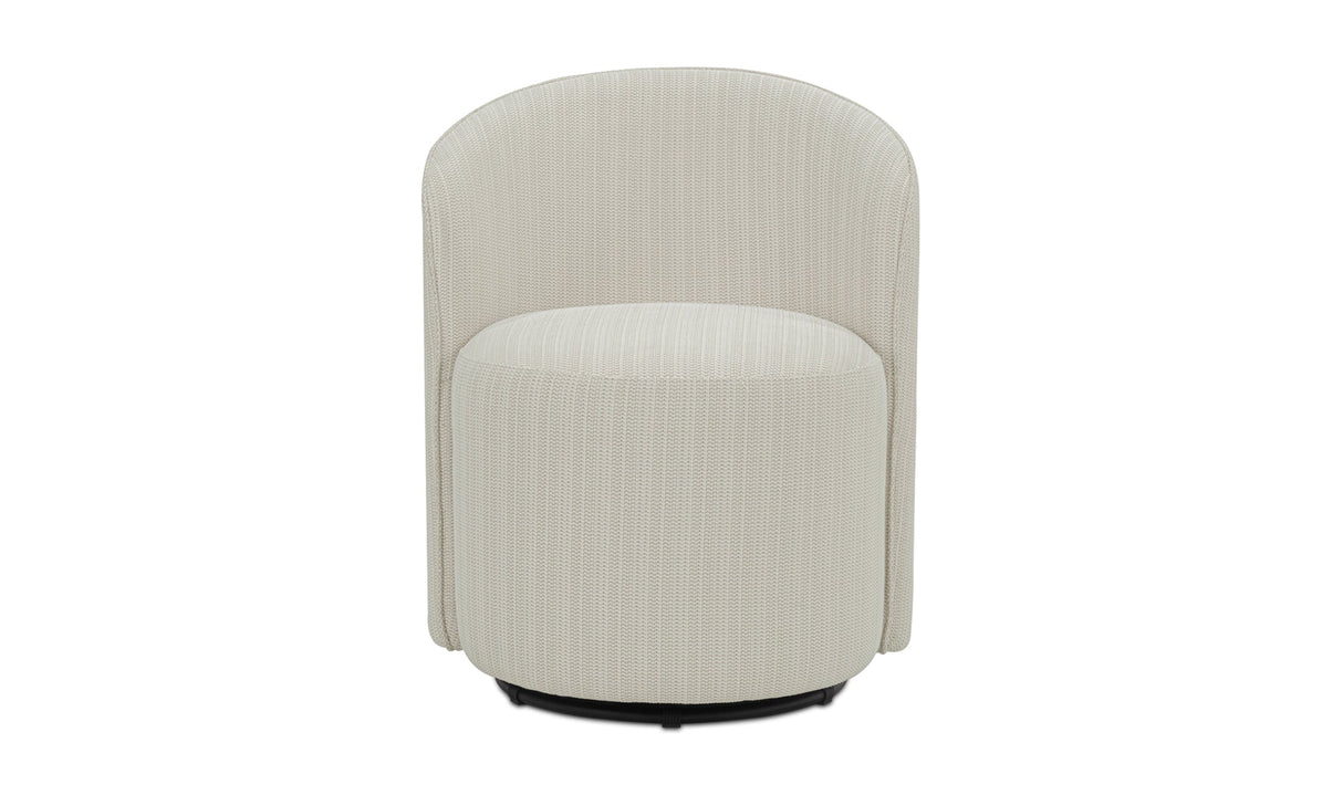 Sylvie Outdoor Swivel Dining Chair Cream by Moe's Home at Eve Furniture
