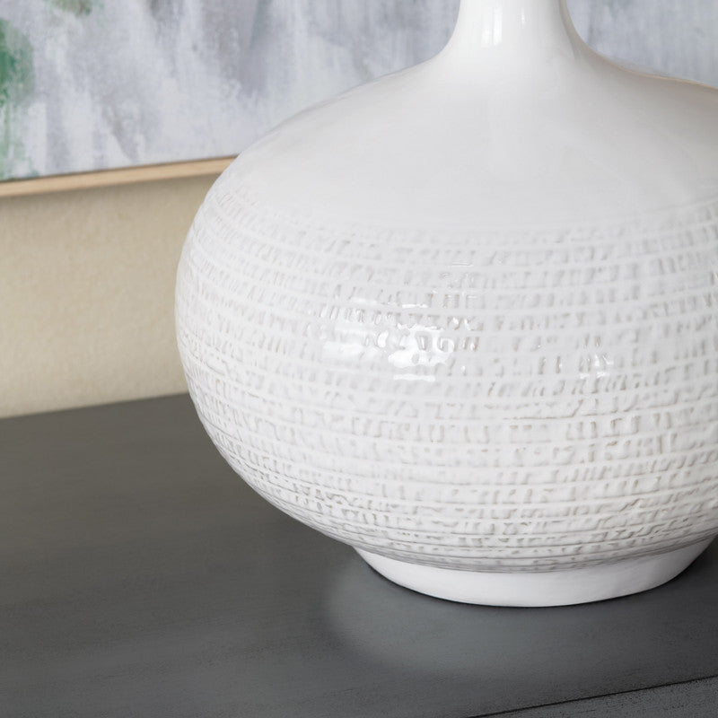 Sylvie White Table Lamp (Set of 2) by Crestview at Eve Furniture