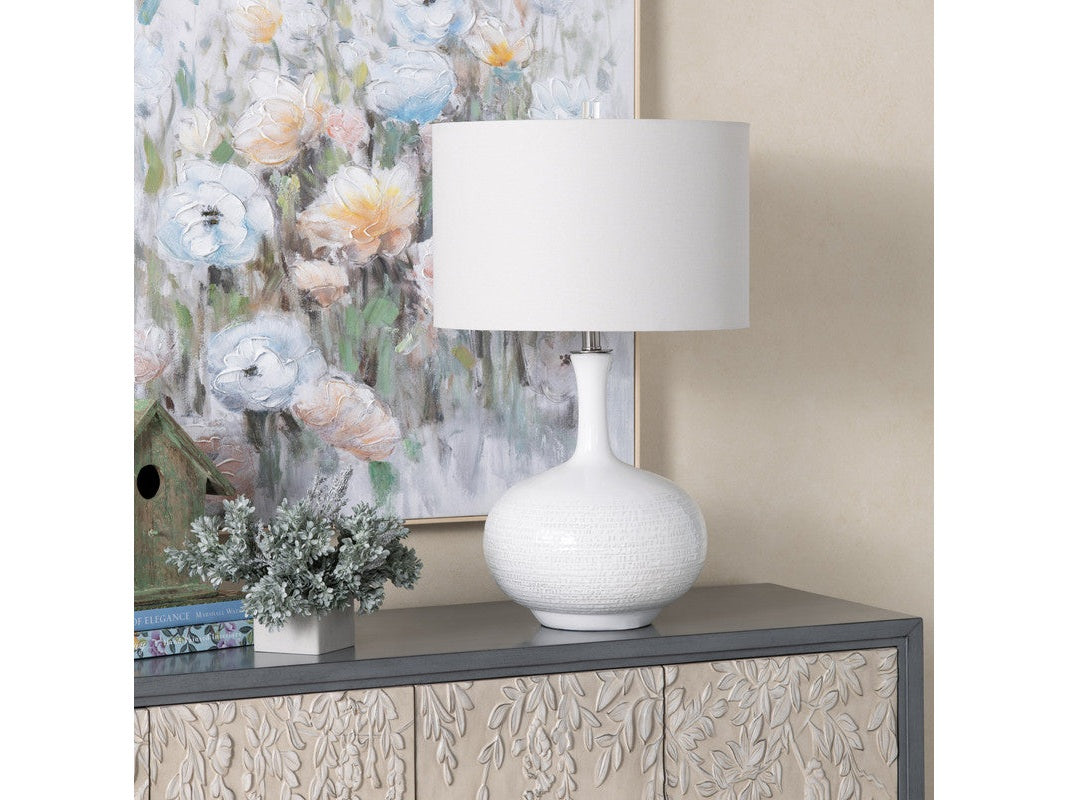 Sylvie White Table Lamp (Set of 2) by Crestview at Eve Furniture
