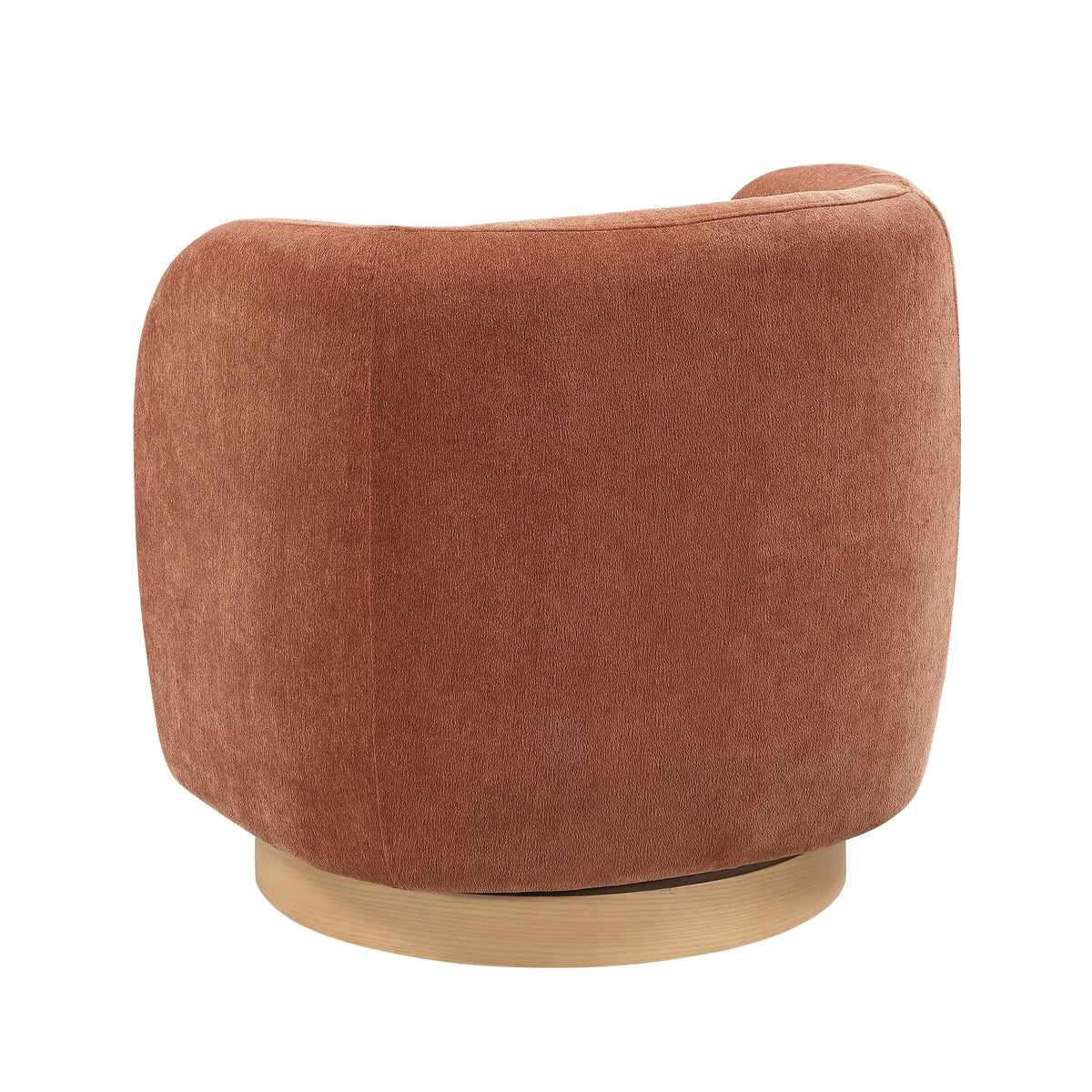Synova Brown Chenille Swivel Chair by Homelegance at Eve Furniture