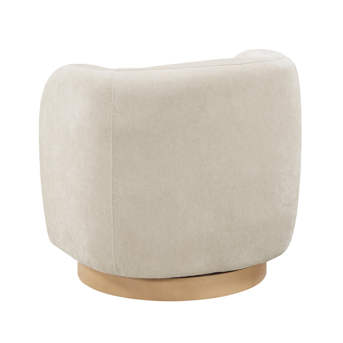 Synova Taupe Chenille Swivel Chair by Homelegance at Eve Furniture