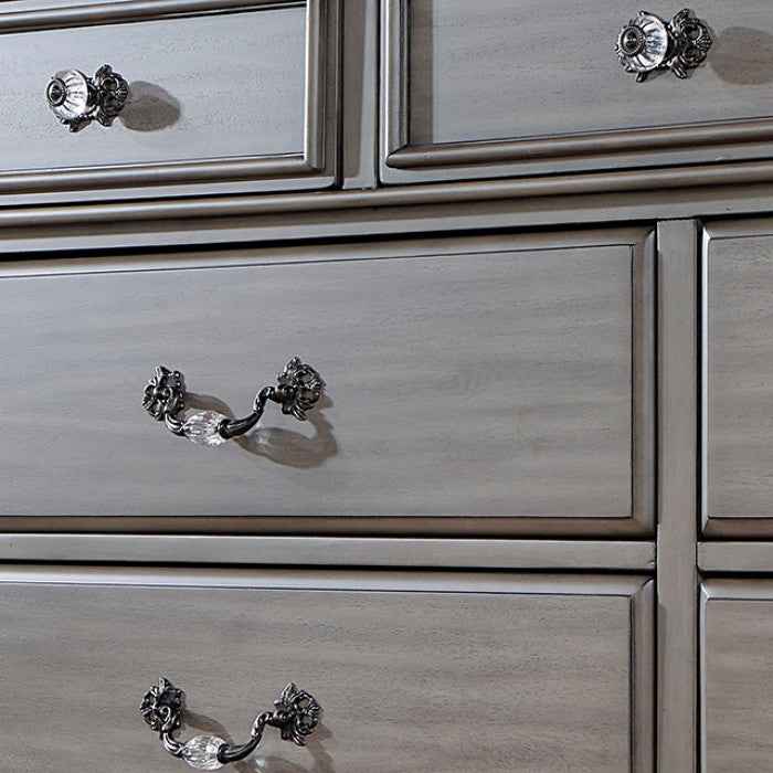 Syracuse Gray 4-Piece Queen Bedroom Set by Furniture of America at Eve Furniture