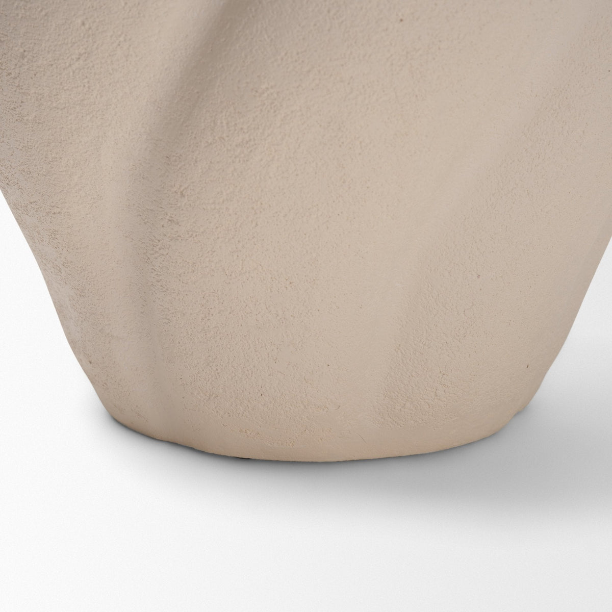 Syros Twisted Small Cream Ceramic Urn Vase by Mercana at Eve Furniture