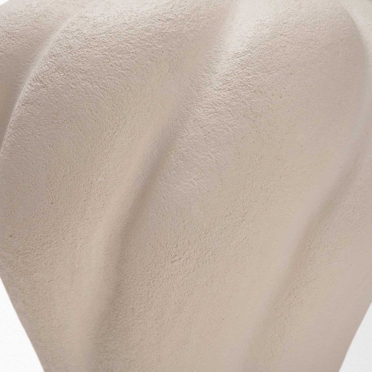 Syros Twisted Small Cream Ceramic Urn Vase by Mercana at Eve Furniture