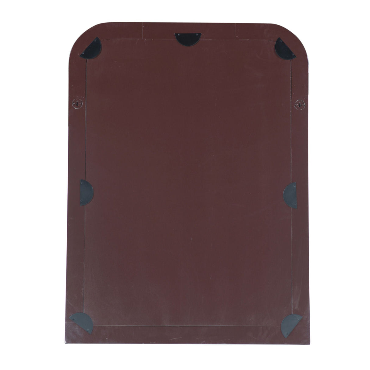 Taara 48" Mirror Frame in Brown and White Striped Pattern