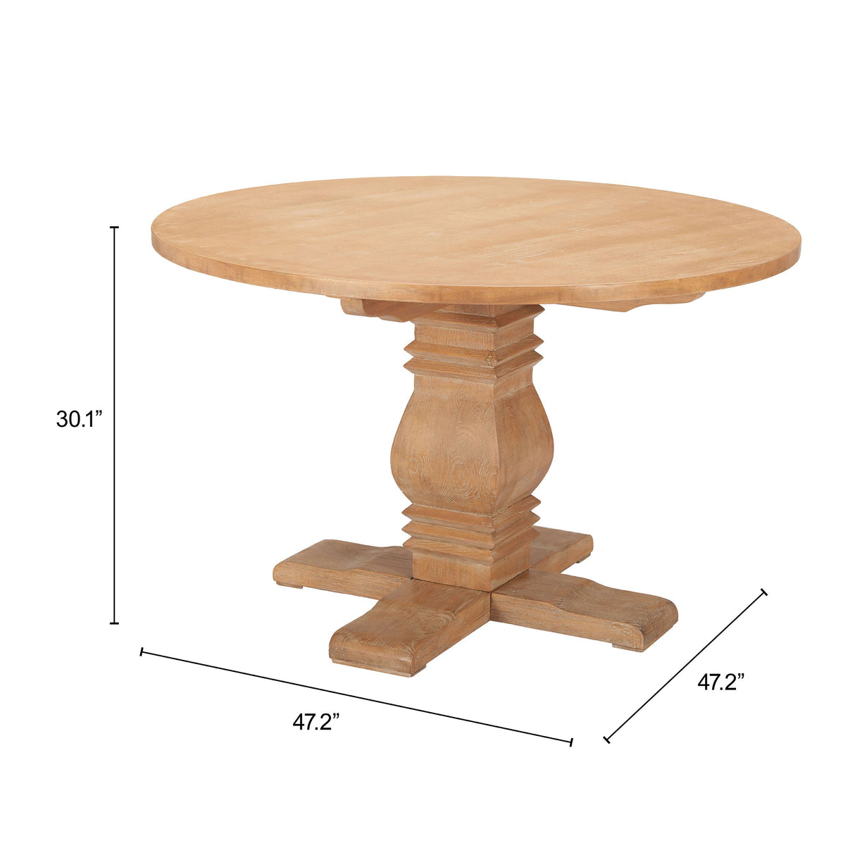 Tabi Brown Dining Table by Zuomod at Eve Furniture