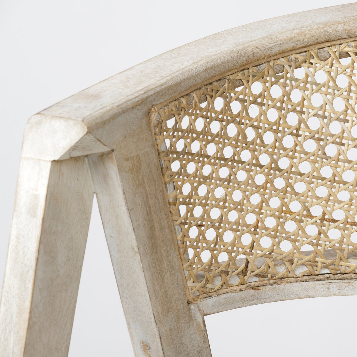 Tabitha Beige Fabric/Rattan Seat Blonde Wood Frame Bar Stool by Mercana at Eve Furniture