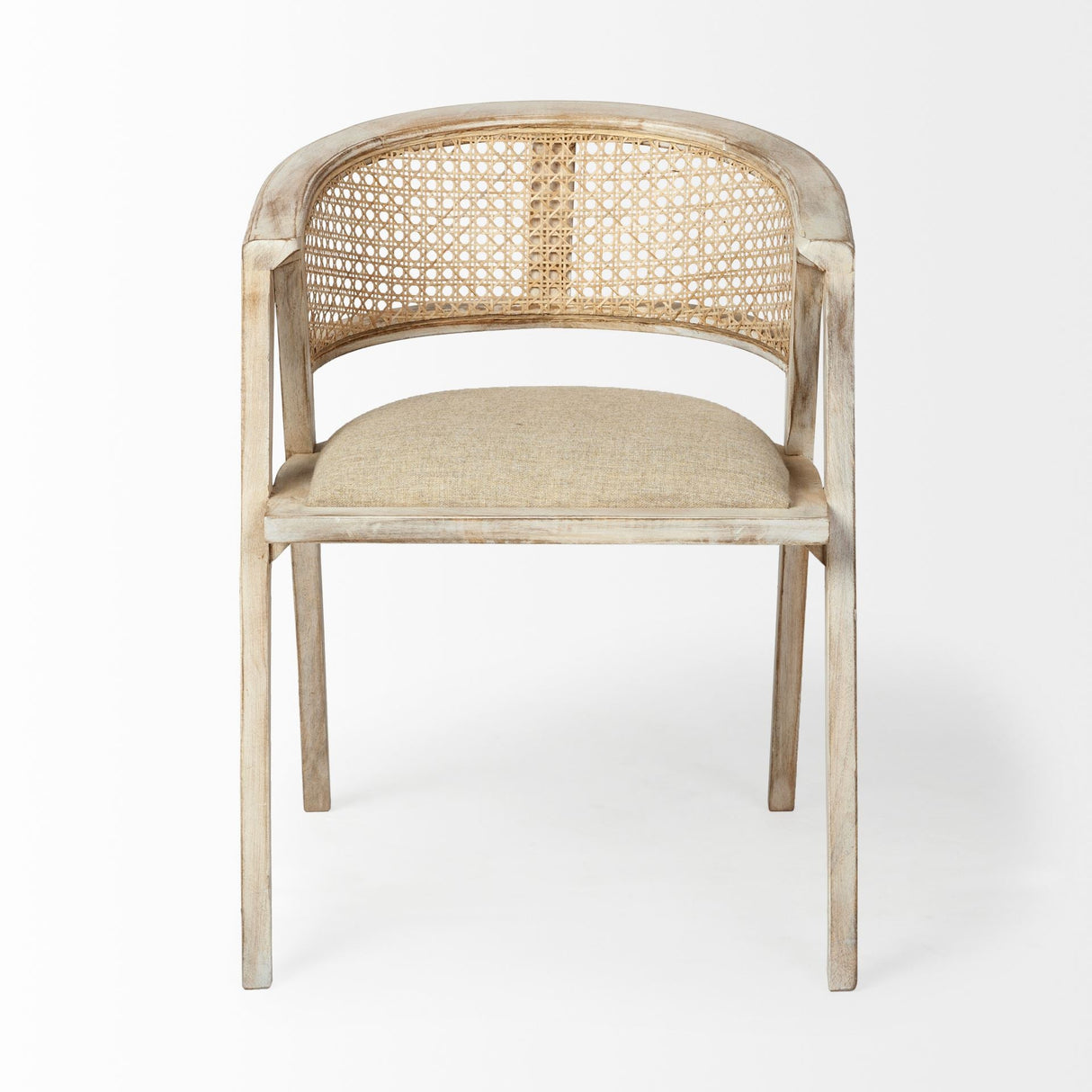 Tabitha I Blonde Wooden Frame 100% Polyester Seat Dining Chair by Mercana at Eve Furniture