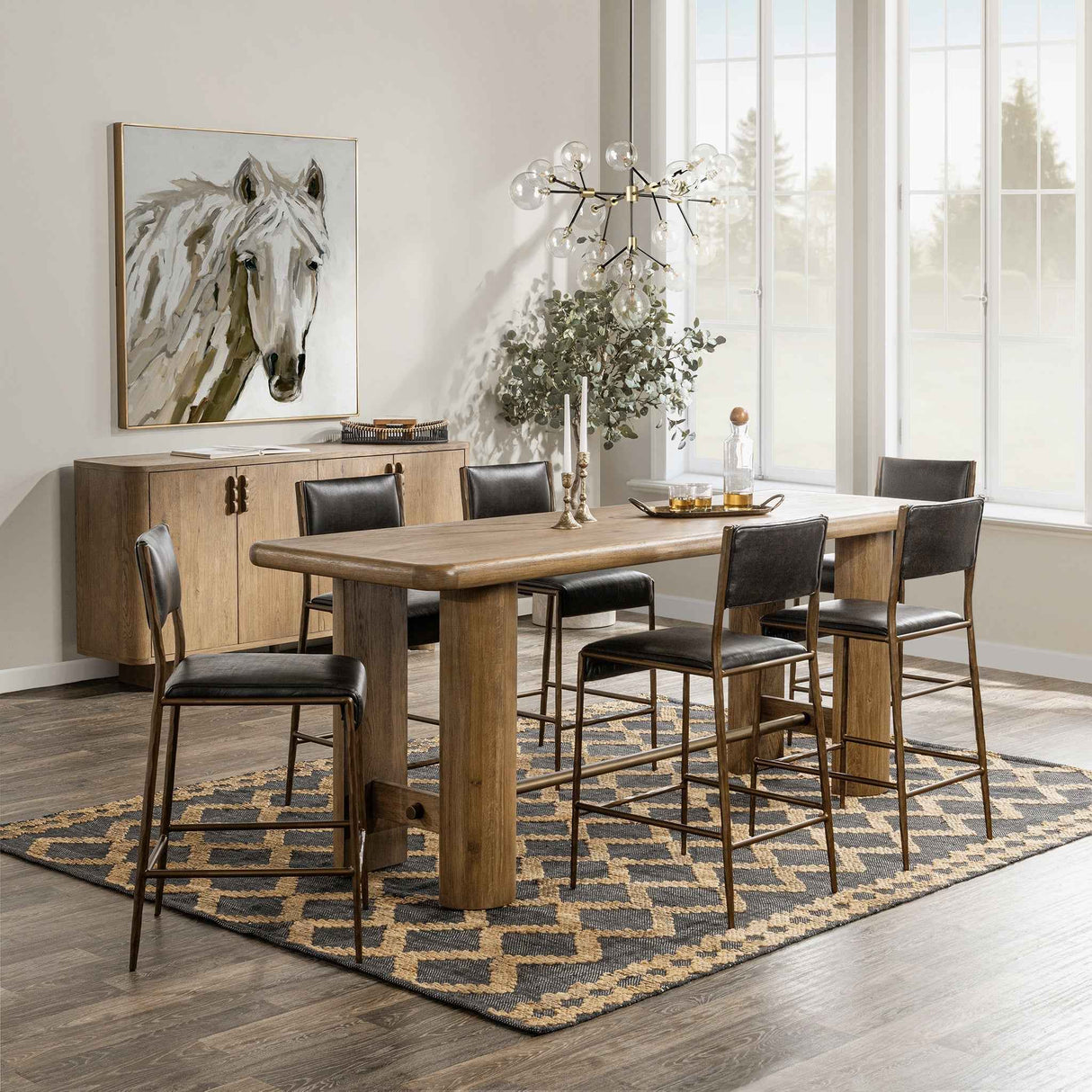 Tacoma Counter Table - Tawny Brown by Classic Home at Eve Furniture