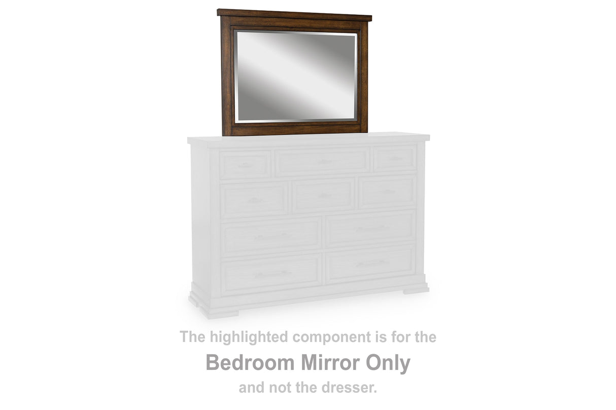 Taffenbrook Medium Brown Bedroom Mirror by Ashley at Eve Furniture
