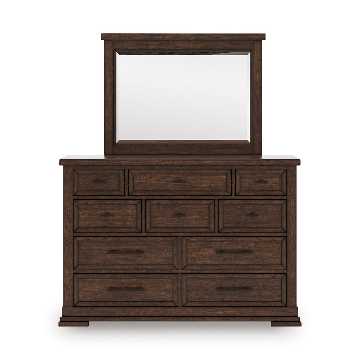 Taffenbrook Medium Brown Bedroom Mirror by Ashley at Eve Furniture